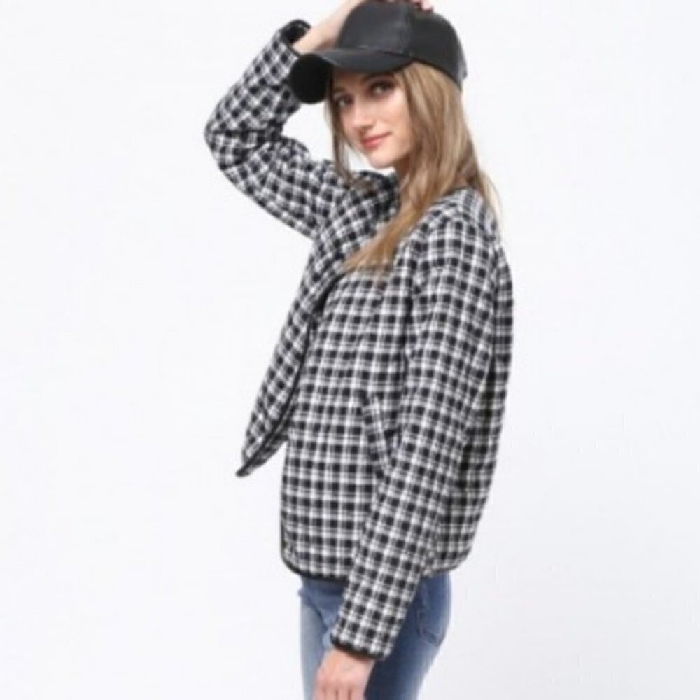 PLAID PRINT JACKET - Picture 2 of 3